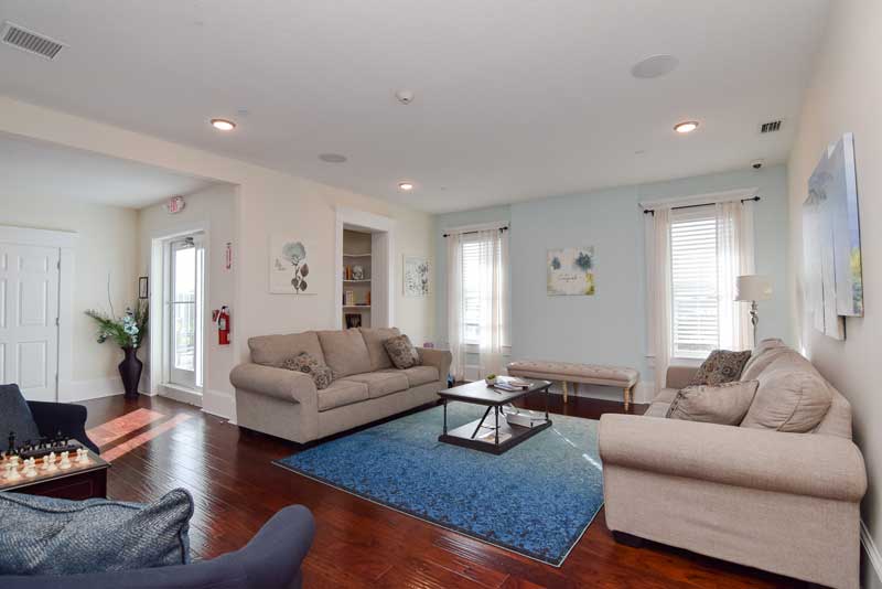 CuraSouth Tampa Living Room Area
